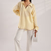 Flowy V Neck wind Shirt 'Yellow'