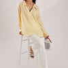 Flowy V Neck wind Shirt 'Yellow'