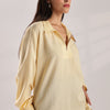 Flowy V Neck wind Shirt 'Yellow'