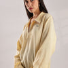 Flowy V Neck wind Shirt 'Yellow'