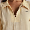 Flowy V Neck wind Shirt 'Yellow'