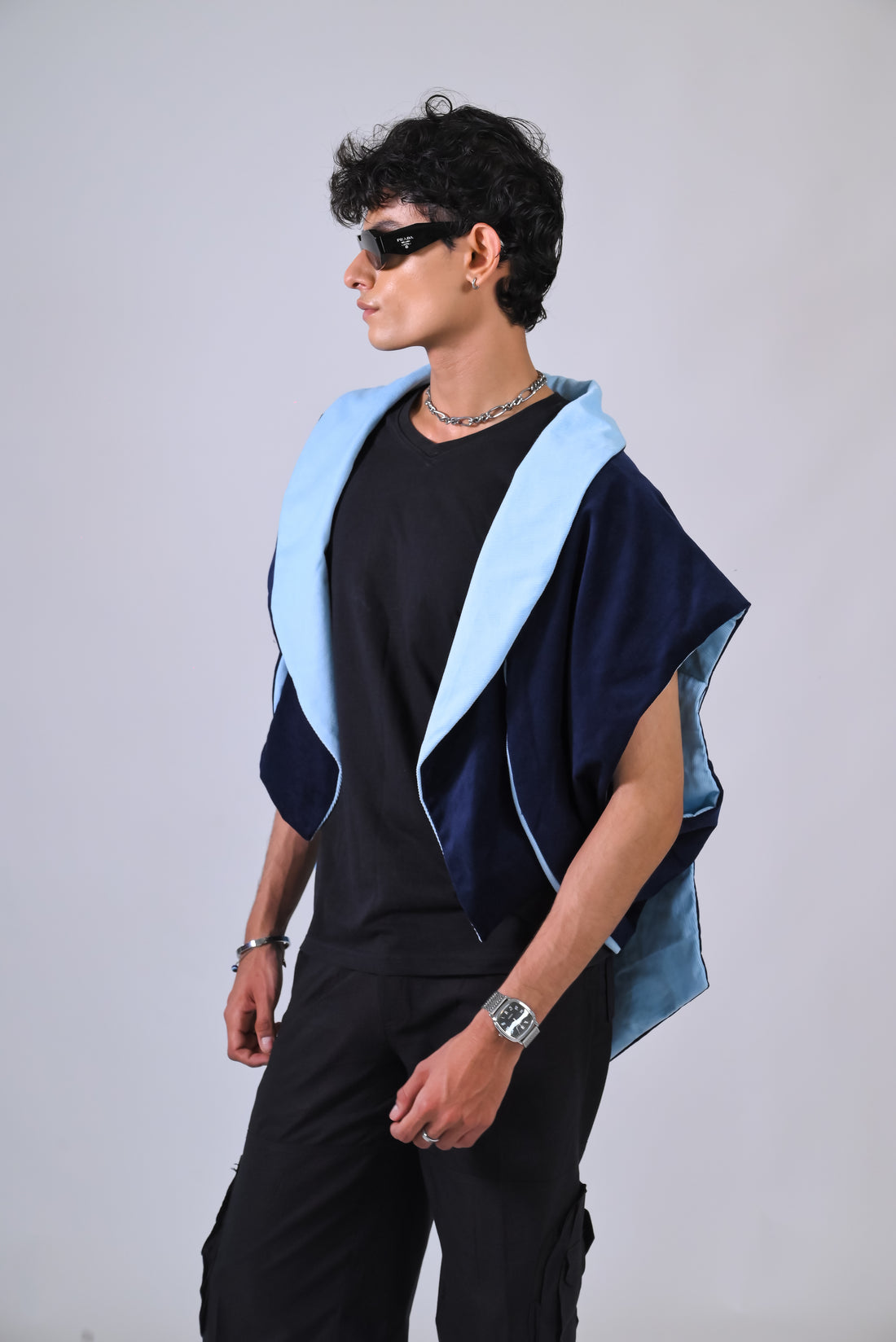 Infinity Circle Jacket - Circular Pattern 'Blue'