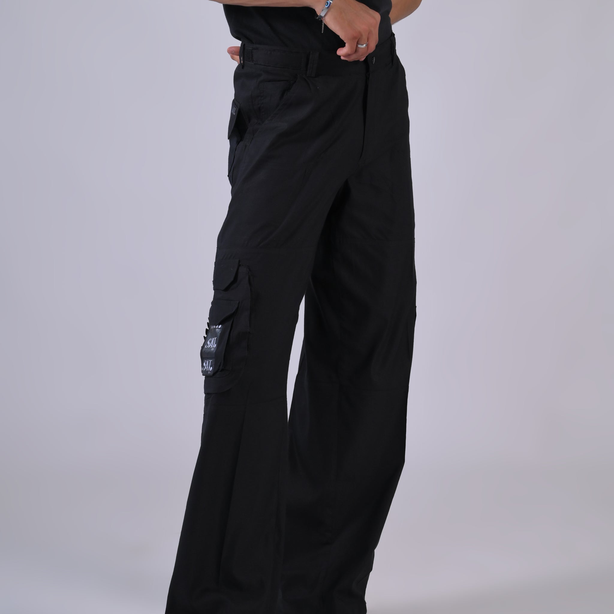 Thin Cargo - Wide Leg Cargo 'Black'