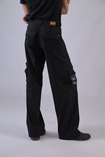 Thin Cargo - Wide Leg Cargo 'Black'